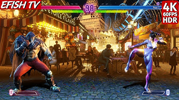 M. Bison vs Juri (Hardest AI) - Street Fighter 6