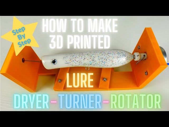 Making Lure Turner / Lure Dryer / Lure Rotator. 3D Printed Lure