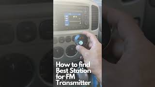 How to Find Best Station for FM Transmitter with No Static! #shorts