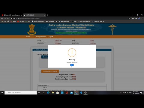 NEET 2020 Login Issue Something went wrong what to do now