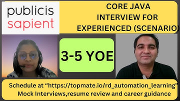 Publicis Sapient Java Interview Questions | Core Java Interview Questions