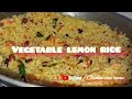 Vegetable lemon rice   cooking