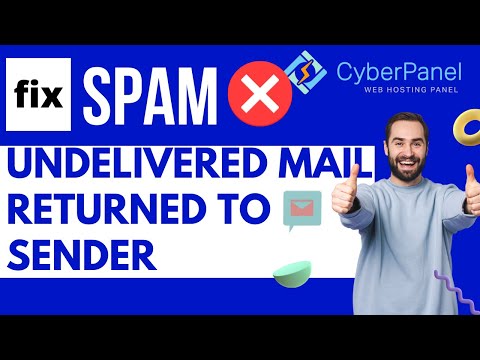 Cyberpanel Rainloop Mail Undelivered issue | How to resolve mail Undelivered  returned to sender