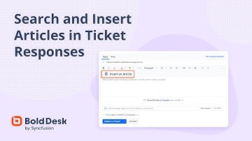 Search and Insert Articles in Ticket Responses