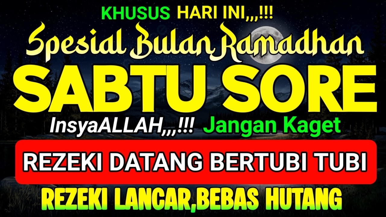 Putar Dzikir Ini ,,,! DZIKIR PEMBUKA PINTU REZEKI, DZIKIR PENARIK REZEKI | DZIKIR SORE...!