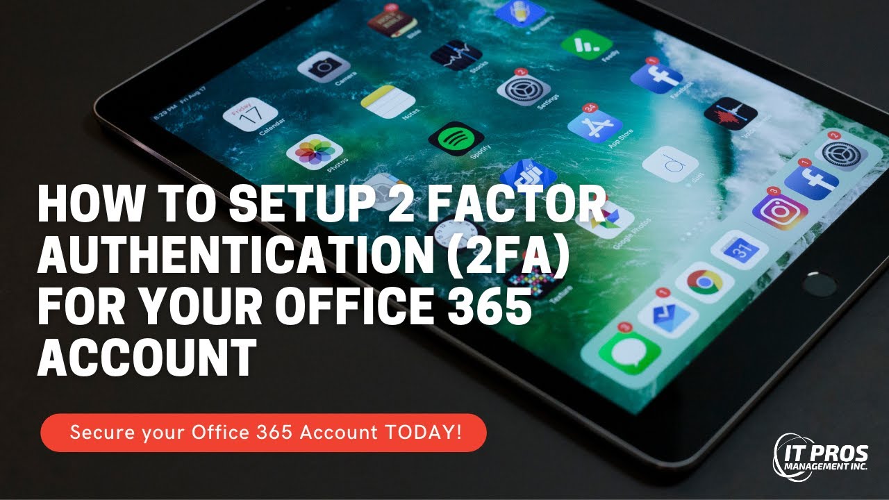 How to Setup 2 Factor Authentication (2FA) for Office 365 - YouTube
