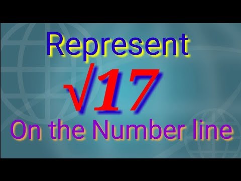Represent √17 on the number line.