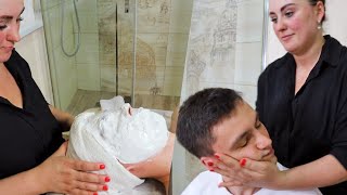 ASMR Медовый массаж головы и лица с хрустами от Алёны