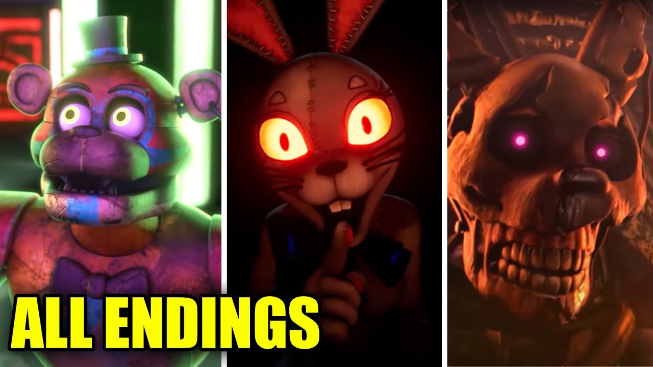 fnaf security breach all endings fnaf security breach all endings