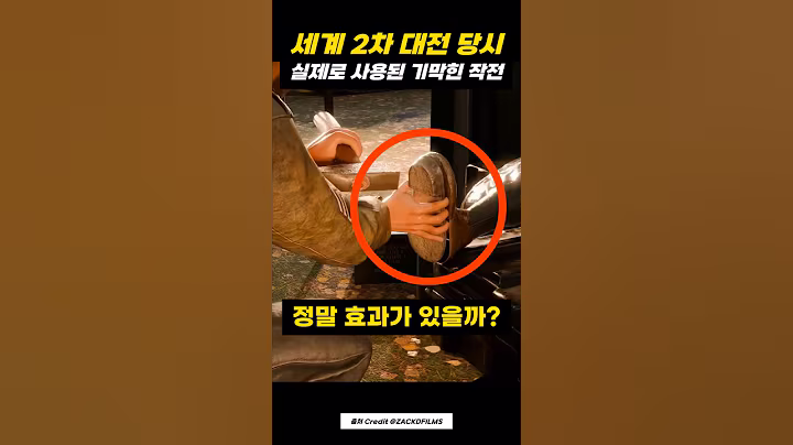 전쟁 당시 신발을 '반대로' 신은 이유