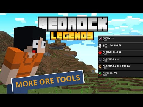 O MELHOR ADDON DO MINECRAFT BEDROCK - MORE ORE TOOLS - BEDROCK LEGENDS ...