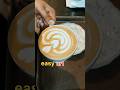 easy latte art for beginners #latteart #coffee #cafe #barista #coffeelatteart #tulip #latte #trend
