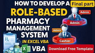 Build a Complete Pharmacy System in Excel VBA Part 2 Final  Full Integration Guide