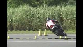 2012 7 29 Dunlop Moto Gymkhana Tabibito Triumph Limbo Dance & Tominaga NSR Genocide Dance