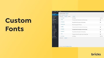 How To Create & Upload Custom Fonts | Bricks