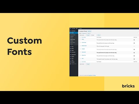 How To Create & Upload Custom Fonts | Bricks
