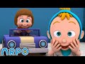 Baby daniel goes racing  baby daniel and arpo the robot  funny cartoons for kids