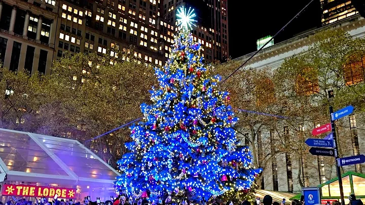 Bryant Park Tree Lighting 2024 🎄