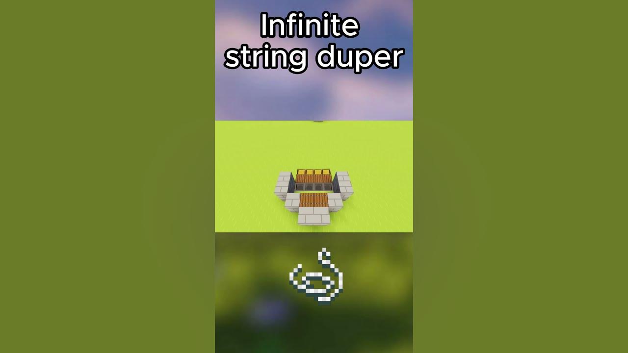 Farm Tutorial #2: Infinite strings duper!! #minecraft #asmr #satisfying ...