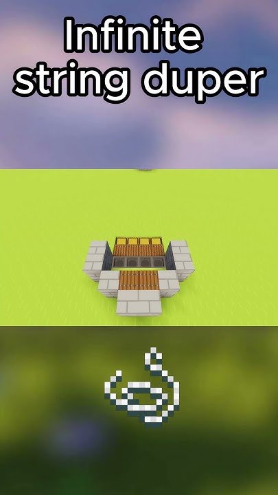 Farm Tutorial #2: Infinite strings duper!! #minecraft #asmr #satisfying ...