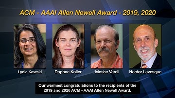 ACM Celebrates Recipients of the 2019 & 2020 ACM - AAAI Allen Newell Award