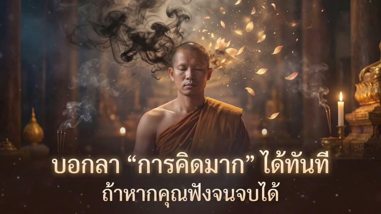 ทำไมมีแต่คนบอกว่า อย่าคิดมาก #ธรรมะได้บุญ #ฟังธรรมก่อนนอน #สบายใจ