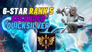 Marvel Contest of Champions (MCOC): 6-Star Rank 5 Ascended Quicksilver Gameplay in Realm of Legends