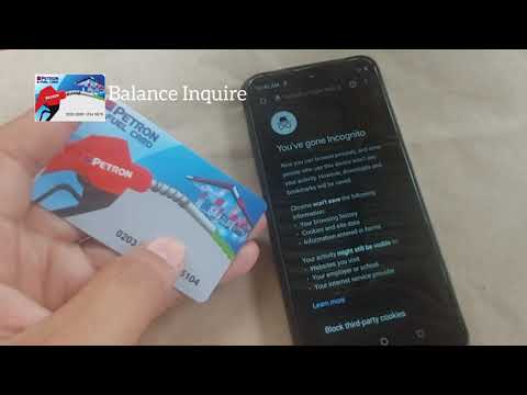 How can I check my Petron e-Fuel card balance?