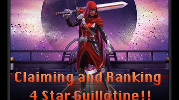 Guillotine Unboxing, Bio &  Leveling to Rank 4 - [Marvel: Contest of Champions]
