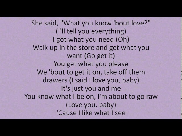 Pop Smoke - What You Know About Love (lyrics)