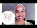 Bleaching Your Hair |How To Dye Your Hair White|South African YouTuber