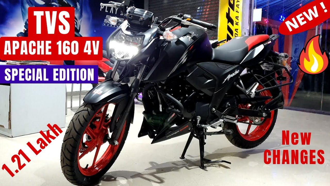 New Tvs Apache 160 4v Special Edition Rm Full Detailed Review Price New Changes New Features Youtube