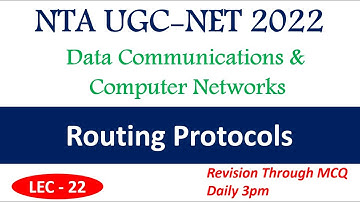 Routing Protocols MCQ | Computer Network | NTA UGC NET Paper-2