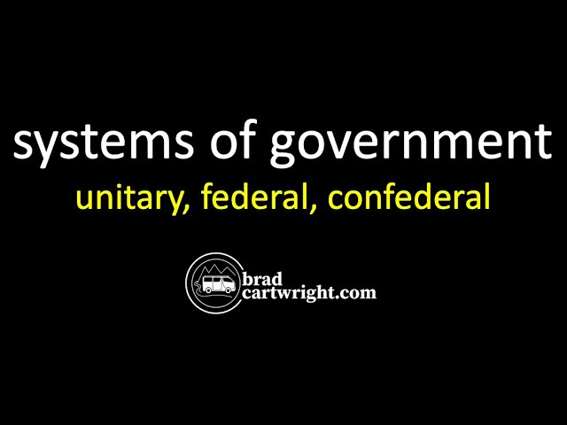 difference between federal and unitary government in tabular form