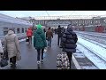 Павелецкий вокзал в Москве (15.02.2018)! Я иду по перрону. Россия (Russia), Moscow (Москва).