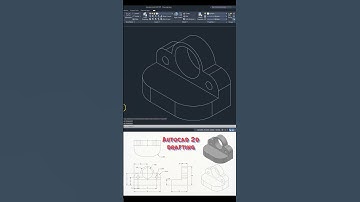 AutoCAD 2D Modeling #autocad #inventor #solidworks #cad #cadsoftware #draftingsoftware #autocad