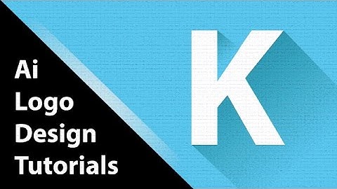 Logo Design Tutorial : Create Flat Long Shadow — Adobe Illustrator CC Tutorial ( Letter K )