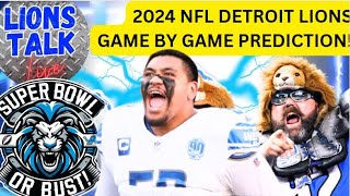 LIONS TALK LIVE MORNING SHOW!!! GAME BY GAME PREDICTIONS!!!!