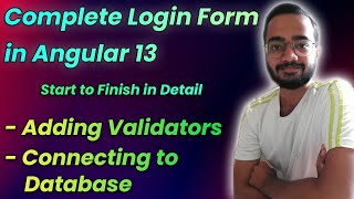 Complete Login Form Using Angular 13 and ASP.NET Core Web API | Validators | Entity Framework Core