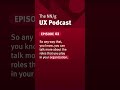 "Can you be a UX leader as an entry-level employee?" - Rachel Krause on the NN/g UX podcast. #ux