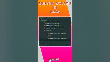 NESTED SWITCH IN JAVA. @Adi_Code_Hub  #shorts