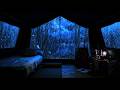 🔴 Endless Rainy Night Around a Lonely Forest Tent with Continuous Rain Sounds