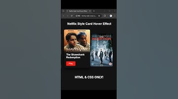 Amazing Netflix Style Card Hover Effect with HTML & CSS | CSS Card Hover Effects!