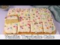 Vanilla traybake cake recipe