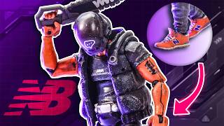 This action figure has NEW BALANCE SHOES - Annex 2179 Citrus Review - 1/18th Scale Acid Rain figure