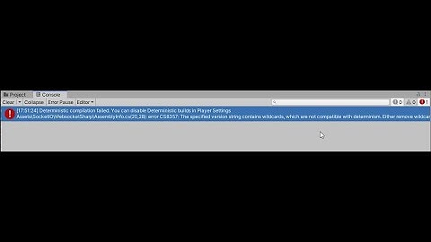 deterministic compilation failed (unity 2020)