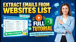 How to Extract Emails from a Website List (Bulk URL Import) | Cute Web Email Extractor