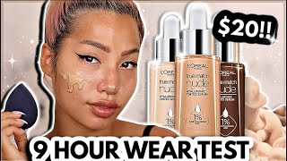 BRAND NEW L'OREAL TRUE MATCH TINTED HYALURONIC SERUM |  OILY SKIN WEAR TEST