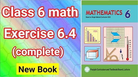 Class 6 Maths Exercise 6.4 | Class 6 Maths Chapter 6 Exercise 6.4 | Class 6 Math Unit 6 Exercise 6.4