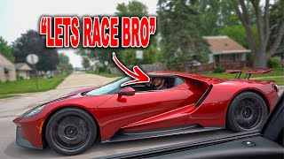 HELLCAT GETS EMBARRASSED BY RICH GUY IN A FORD GT